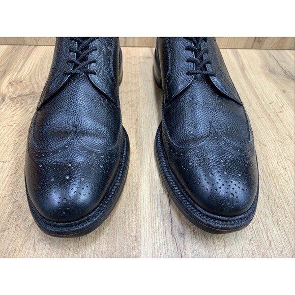 Allen Edmonds Mens MacNeil Wingtip Derby Dress Shoes Black Leather Brogues 11 B main image 5